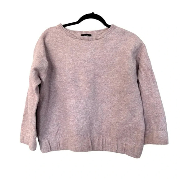 J Crew Women's Long Sleeve Pink/Purple Merino Wool Sweater Size M GUC - Picture 1 of 10